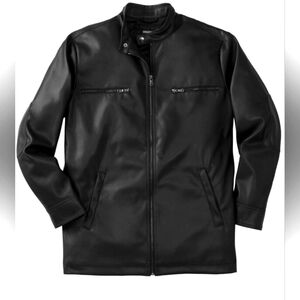 Big and tall men's moto jacket